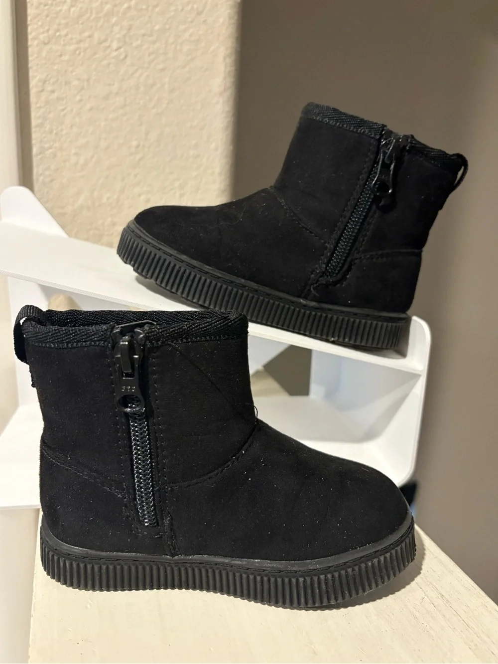 Cat & Jack Toddler Girls Arlo Zipper Shearling Style Boots ARLO Size 6